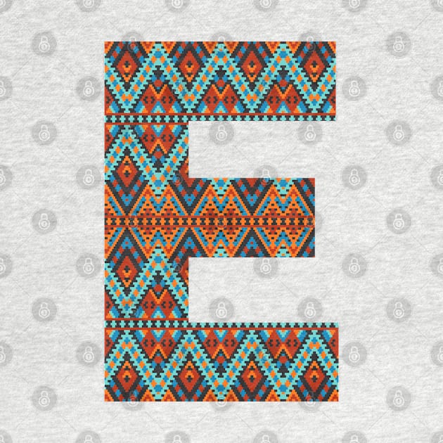 Letter E- boho design by RinaMosaics